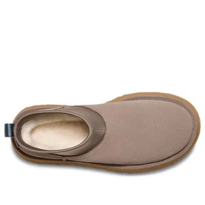 Ugg Mini Dipper Suede Ankle Boots Smoke Plume In Brown