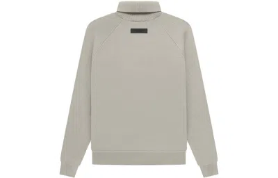Essentials Fear Of God  Ss23 Knit Turtleneck Sweater 'seal' In Gray