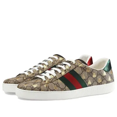 Gucci Men Ace Supreme Gg Fabric Low-top Sneakers In Multi