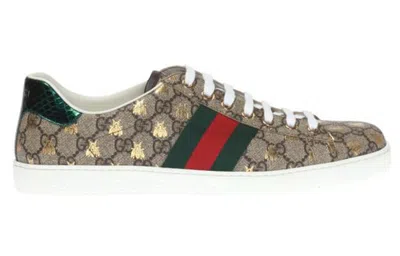 Gucci Men Ace Supreme Gg Fabric Low-top Sneakers In Multi