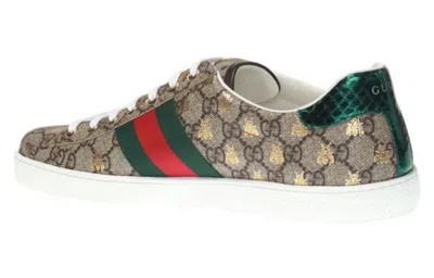Gucci Men Ace Supreme Gg Fabric Low-top Sneakers In Multi