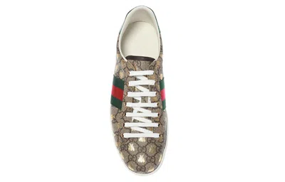Gucci Men Ace Supreme Gg Fabric Low-top Sneakers In Multi