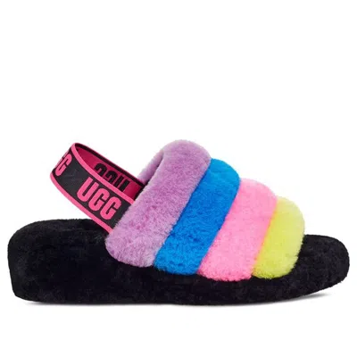 Ugg (wmns)  Fluff Yeah Slide 'black Taffy Pink Multi'