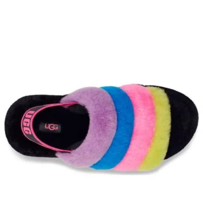 Ugg (wmns)  Fluff Yeah Slide 'black Taffy Pink Multi'