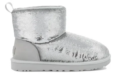 Ugg Classic Mini Boots In Silver