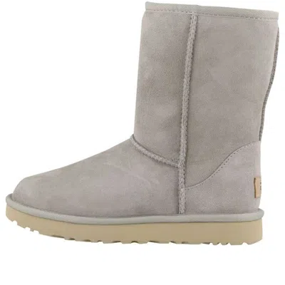 Ugg (wmns)  Classic Short Ii Fleece Lined Gray White