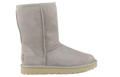 Ugg (wmns)  Classic Short Ii Fleece Lined Gray White