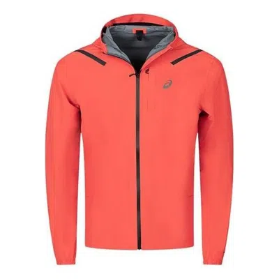 Asics Accelerate Waterproof 2.0 Jacket 'orange' In Red