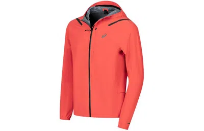 Asics Accelerate Waterproof 2.0 Jacket 'orange' In Red