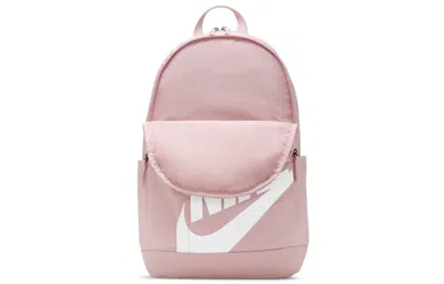 Nike Elemental Backpack Basic Large Logo Student Schoolbag Sakura Pink