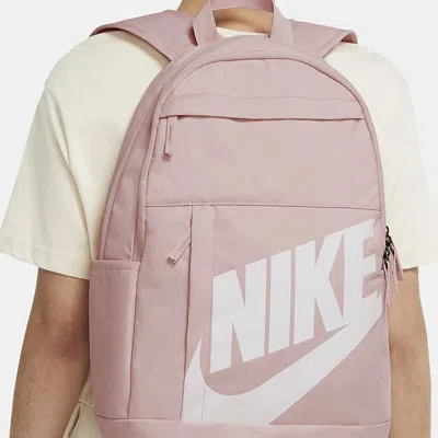 Nike Elemental Backpack Basic Large Logo Student Schoolbag Sakura Pink