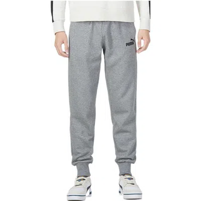 Puma Essentials Mens Regular Fit Knit Active Jogger Pant In Gray