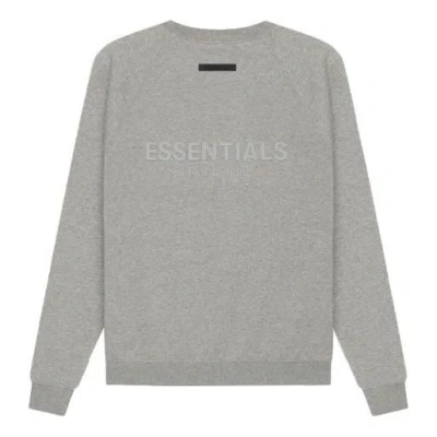 Essentials Fear Of God  Ss21 Long Sleeve Tee Dark Heather Oatmeal
