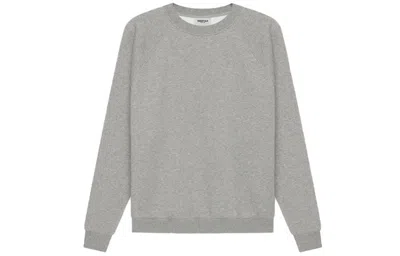 Essentials Fear Of God  Ss21 Long Sleeve Tee Dark Heather Oatmeal