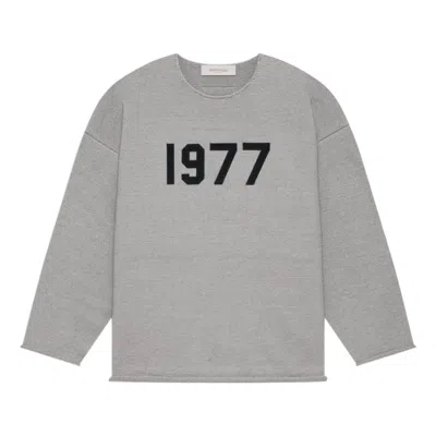 Essentials Fear Of God  Ss22 Raw Edge Top 1977 'dark Oatmeal' In Gray