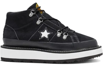 Converse (wmns)  Fleece Lined Boot One Star Thick Sole Black White