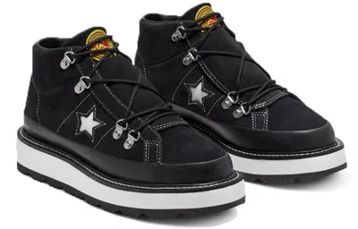 Converse (wmns)  Fleece Lined Boot One Star Thick Sole Black White