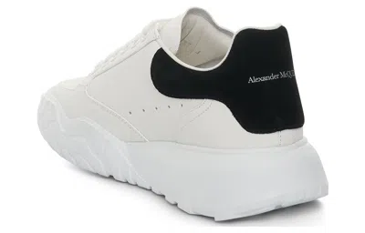 Alexander Mcqueen Black And White Low Top Sneakers With Logo Lettering On The Tongue And Contrasting Heel With Logo Le In Neutral