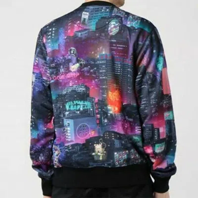 A Bathing Ape Neon Tokyo Crewneck Pullover 'multicolor'