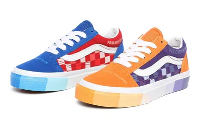 Vans (gs)  Moma X Old Skool 'color Wheel' In Red