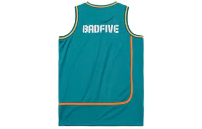 Li-ning X Badfive Graphic Printed Jersey 'teal Multi' In Green
