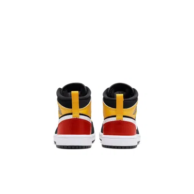 Air Jordan (ps)  1 Mid Se 'amarillo Team Orange' In Black