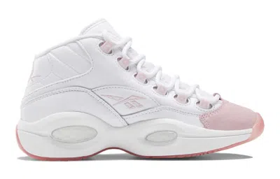 Reebok Question Mid 'pink Toe' In White
