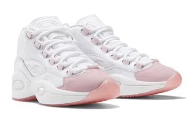 Reebok Question Mid 'pink Toe' In White
