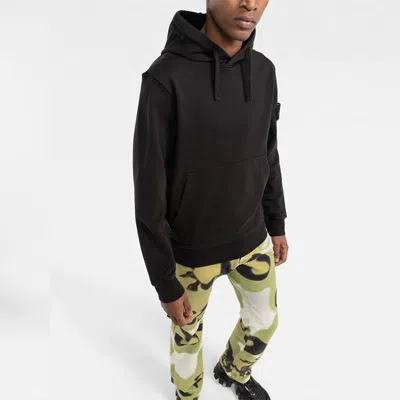 Stone Island Black Fleece Cotton Hoodie