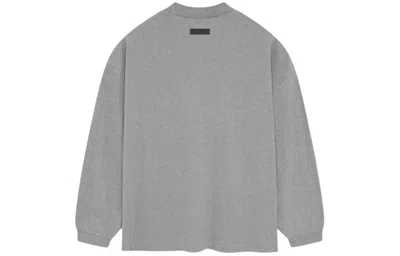 Essentials Fear Of God  Long-sleeve T-shirt 'heather Grey' In Gray