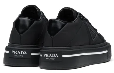 Prada (wmns)  Macro Re-nylon And Brushed Leather Sneakers 'black'