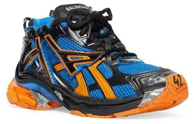 Balenciaga Runner Sneakers In Mesh And Nylon In Multicolour