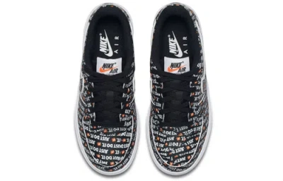 Nike (gs)  Air Force 1 Prm 'just Do It' In Black