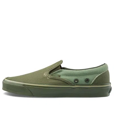 Vans Nigel Cabourn X Og Classic Slip-on Lx 'usmc Army Mix' In Green