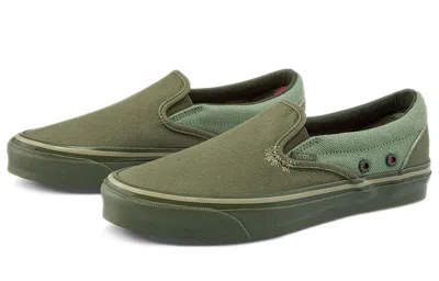 Vans Nigel Cabourn X Og Classic Slip-on Lx 'usmc Army Mix' In Green