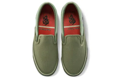 Vans Nigel Cabourn X Og Classic Slip-on Lx 'usmc Army Mix' In Green