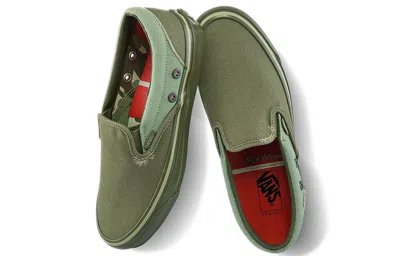 Vans Nigel Cabourn X Og Classic Slip-on Lx 'usmc Army Mix' In Green