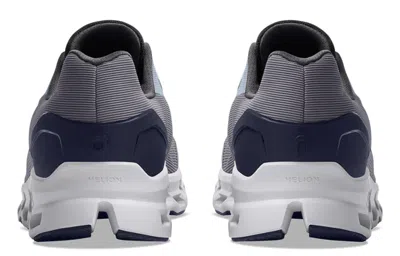 On Men's Cloudstratus Running Shoes - D/medium Width In Fossil/midnight In Gray