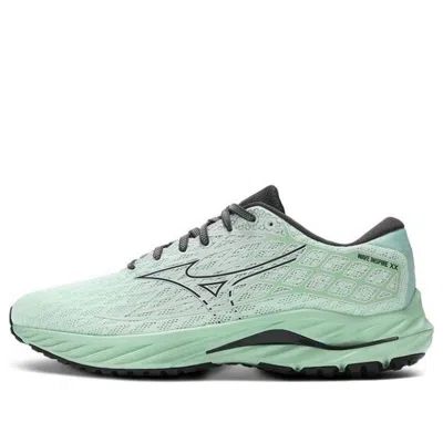 Mizuno Men's Wave Inspire 20 Running Shoes In Greyed Jade/black Oyster In Green