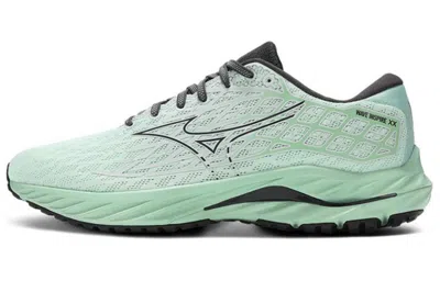 Mizuno Men's Wave Inspire 20 Running Shoes In Greyed Jade/black Oyster In Green
