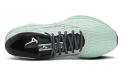 Mizuno Men's Wave Inspire 20 Running Shoes In Greyed Jade/black Oyster In Green