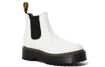 Dr. Martens Woman Ankle Boots White Size 6 Soft Leather