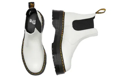 Dr. Martens Woman Ankle Boots White Size 6 Soft Leather