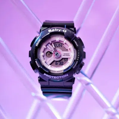 Casio Baby-g 'black Pink' In Blue