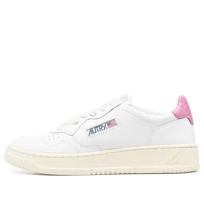 Autry White Logoed Leather Sneakers In White