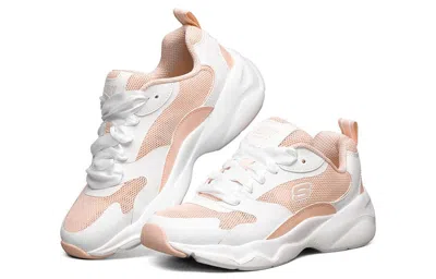 Skechers (wmns)  D Lites Low Running Shoes White/pink In Nude