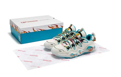 Fila Fusion (wmns)  X Mitchell & Ness Bank Vertical Sneakers 'white Blue'