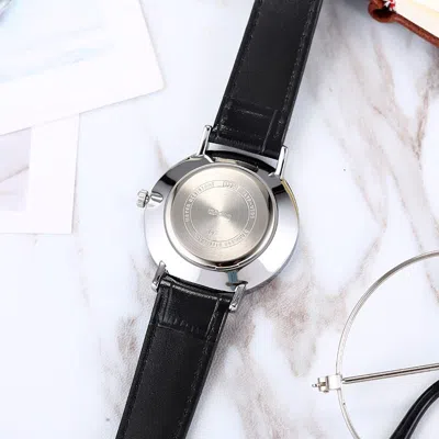Casio Leather Band Waterproof Quartz Black Analog