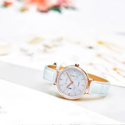 Casio Sheen Series Waterproof White Silver Analog In Gold