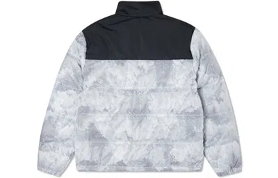 Converse Short Down Jacket 'grey' In Blue